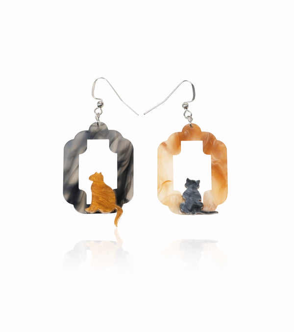 Purr-fectly Mismatched Earrings