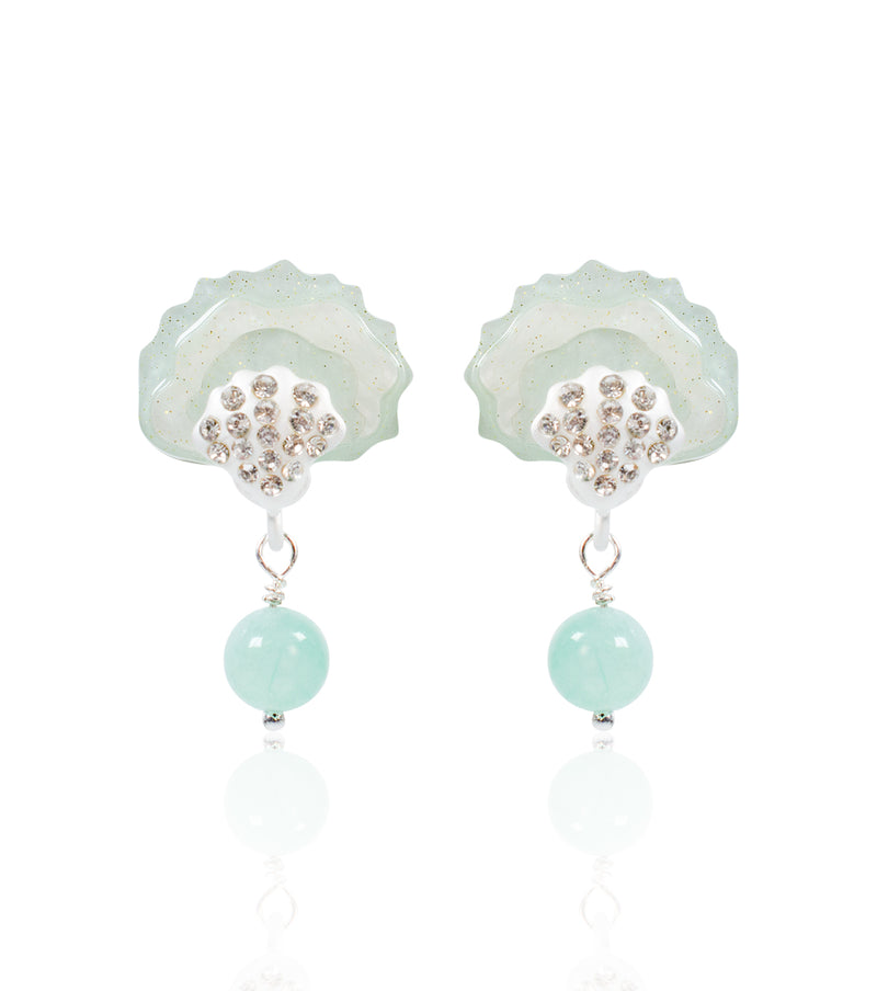 Sea Spray Shell Earrings
