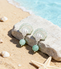 Sea Spray Shell Earrings