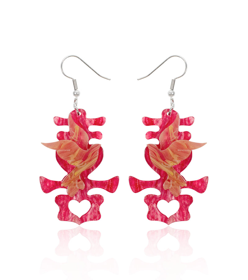 Double Joy Lovebird Earrings