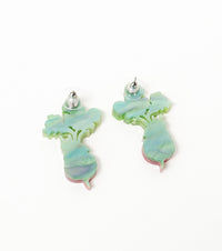 Heartfelt Harvest Radish Heart Earrings